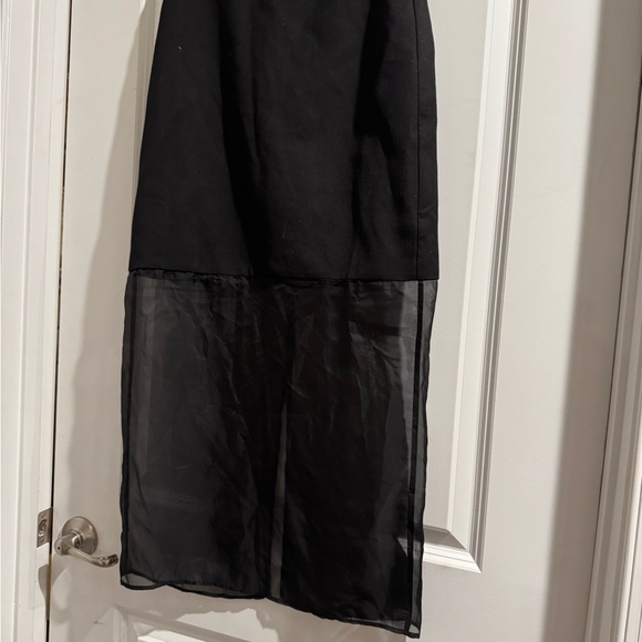 Pixie Market Black Skirt with Sheer Panel size small